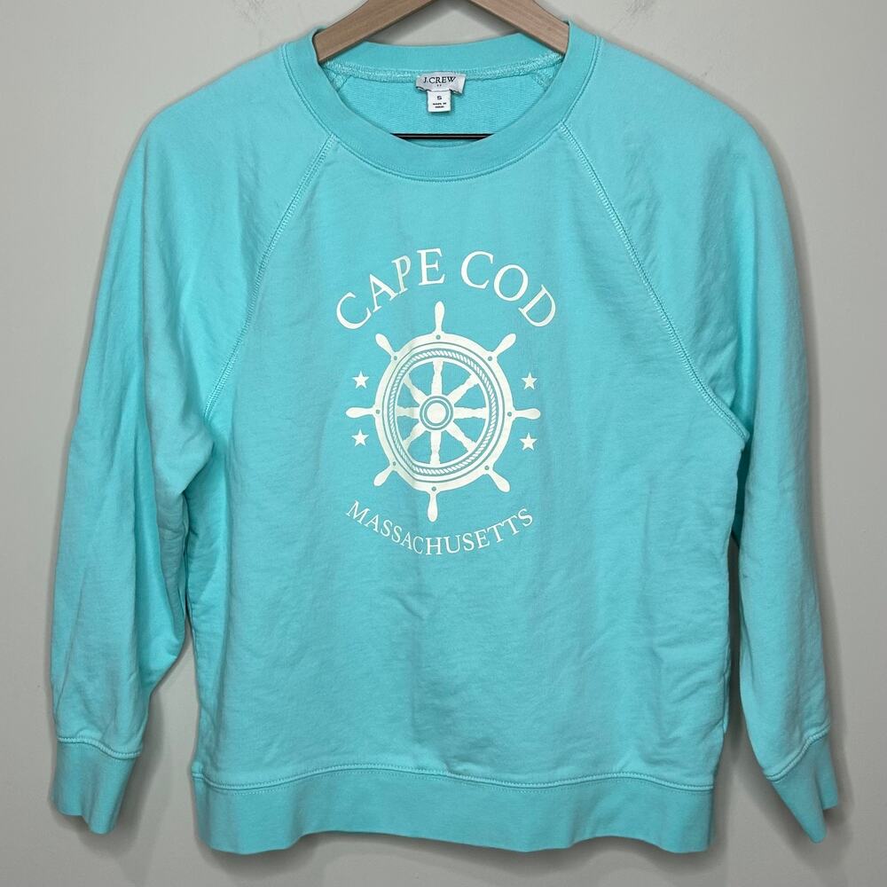 J.Crew Factory Cape Cod Crewneck Sweatshirt Size S Style # AY291 EUC